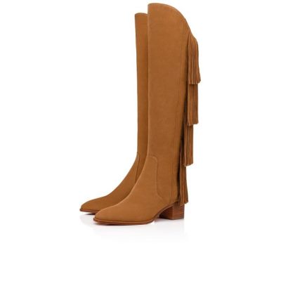Botas Boot Lion Christian Louboutin Mujer - Marrom - 1190555B026